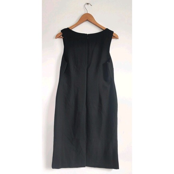 New Banana Republic Double Weave Sheath Shift Dress Black Knee Length 16 NWT - Picture 5 of 11